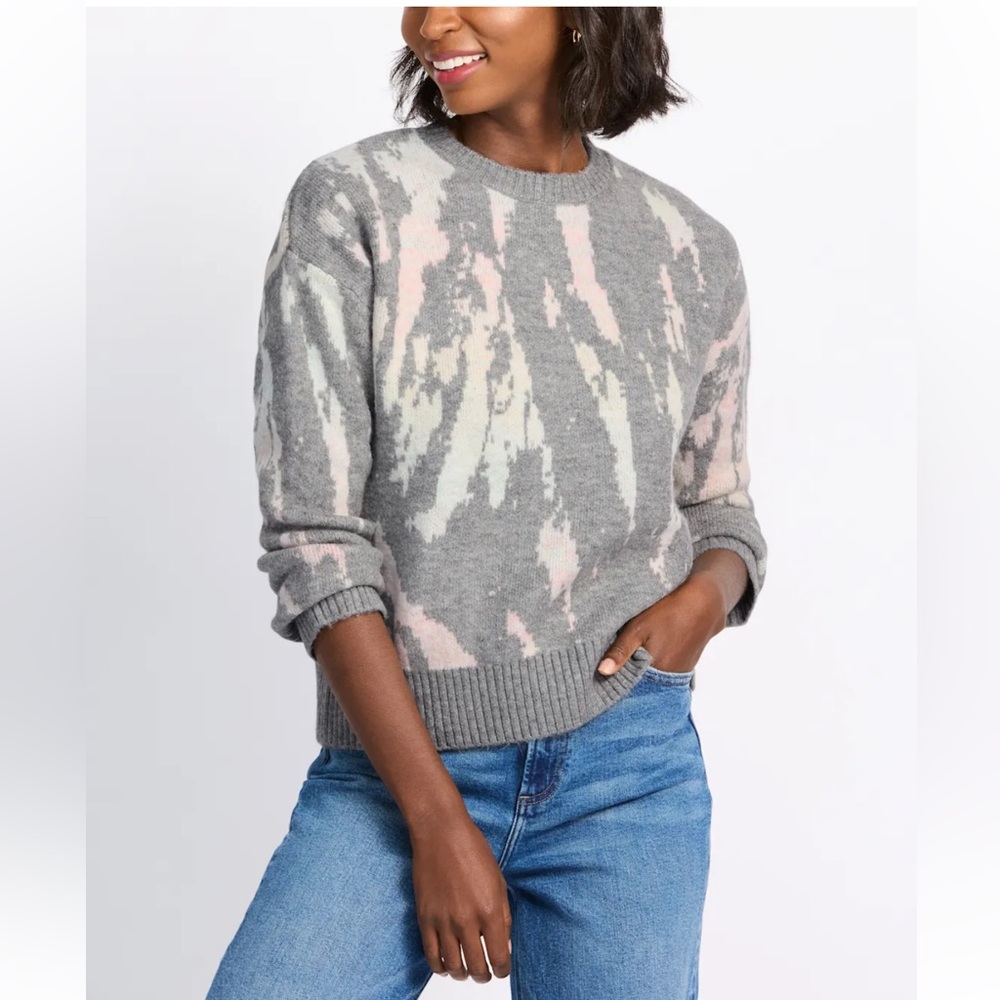 Rails. Virgo Sweater - Grey Tie Dye -size medium NWT - Picture 1 of 5